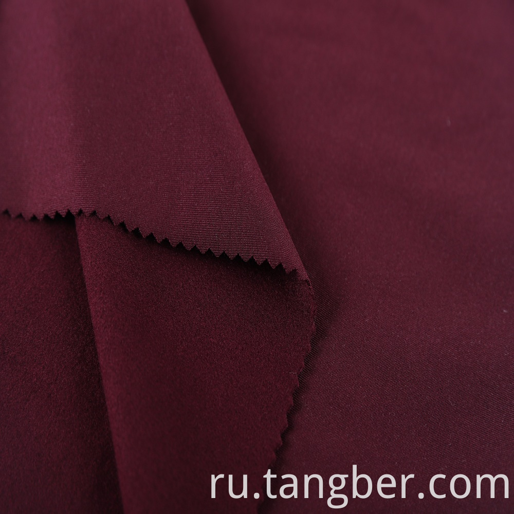 double brushed polyester fabric